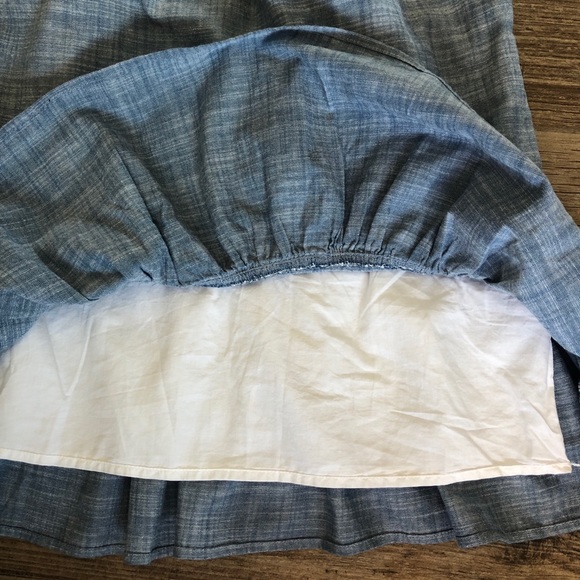 NWT Cat & Jack Denim Open Shoulder Dress - Picture 6 of 9